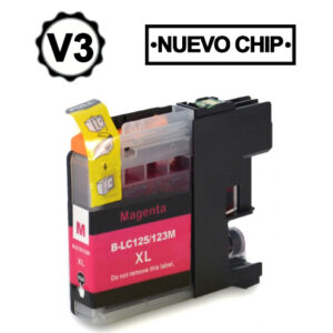 CARTUCHO DE TINTA COLOR PLUS sustituye a BROTHER LC123V3M Magenta