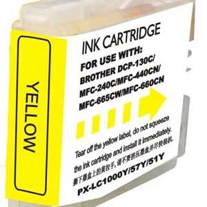 CARTUCHO DE TINTA COLOR PLUS sustituye a BROTHER LC970Y/LC1000Y Amarillo